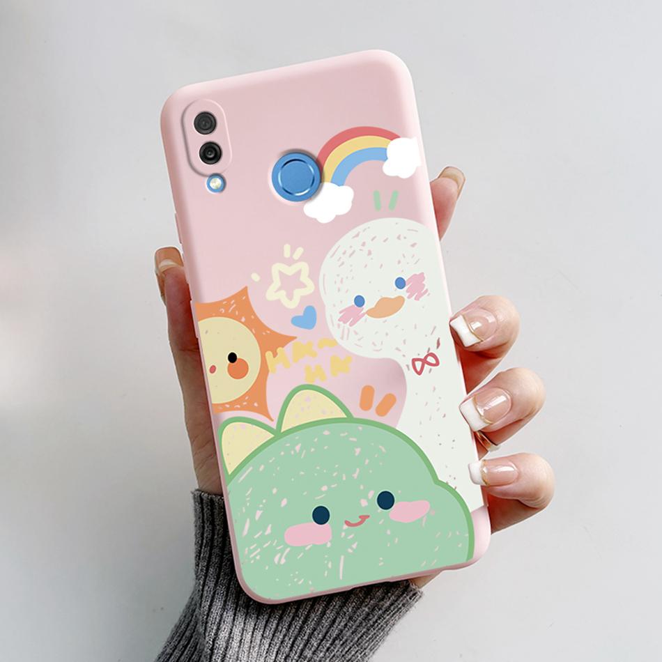 For Honor Play Case COR-L29 Phone Cover Cute Bear Cartoon Frog Soft Silicone Matte Fundas Coque For Honor Play Shockproof Bumper