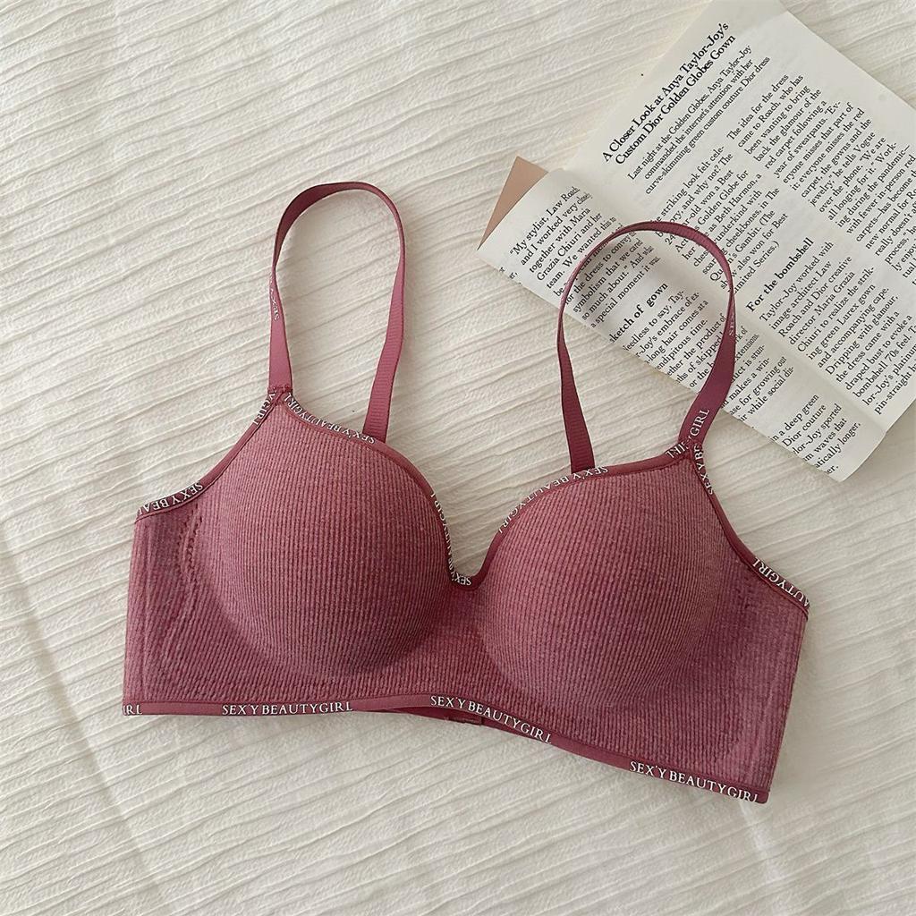 New Flat Chest Special Thickened and Large External Expansion Underwear Women's Small Breasts Gather Without Steel Ring Anti-sagging Upper Support Bra