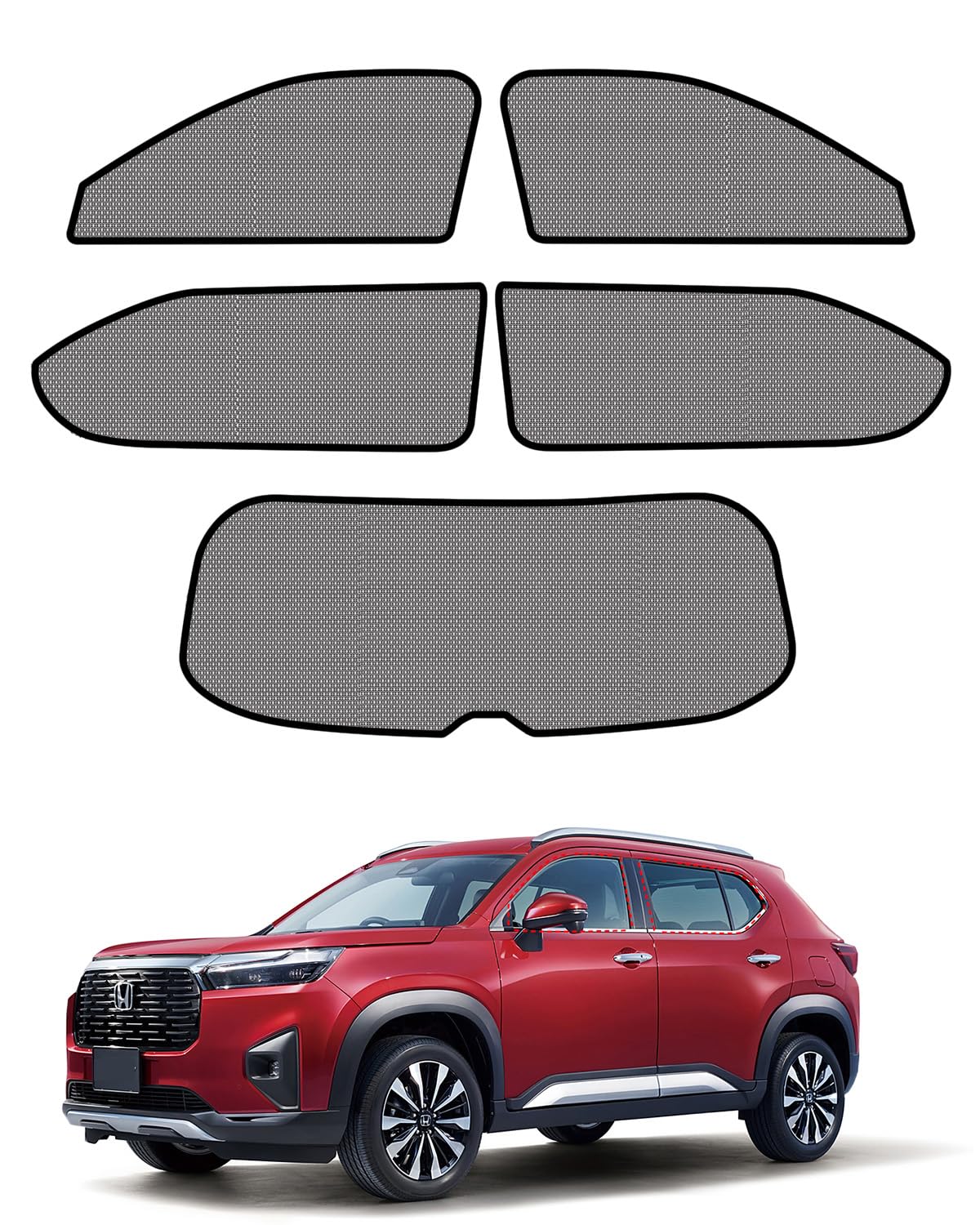 

Honda Sunshade Mesh DG Series WRV Car Camping Insulation Sunshade UV Protection Dedicated Accessory WR-V (WR-V)