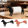 Dachshund Paper Towel Holder 3D Printed Toilet Paper Holder Farmhouse Detachable Paper Roll Holder for Dog Lovers Bathroom Kitchen Countertop Decor