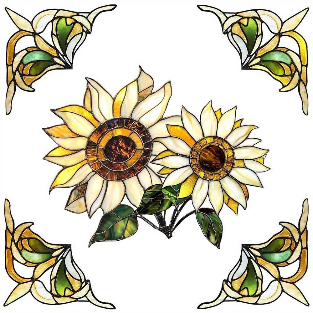 

Многоцветная наклейка для предотвращения столкновений с птицами, двухсторонние наклейки на углы окон, подарочная наклейка на окно D313