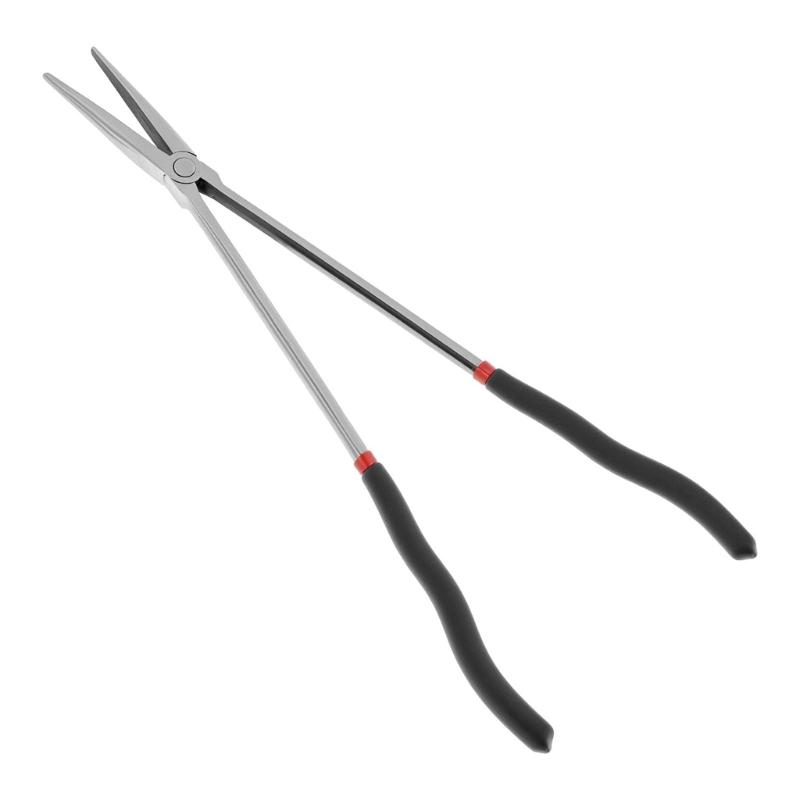 High Carbon Steel Straight Long Nose Pliers 16inches Long For Automotive Electrical And Jewelry Making Electrical Tasks