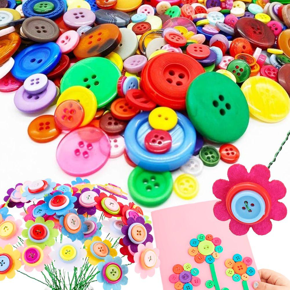 90pcs Resin Mixing Color Button DIY Creative Festival Greeting Card Cloth Bag Decoration Sewing Clothes Material YMY