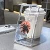 Sunset Dusk Coconut Tree for iPhone17promax Mobile Phone Case 16pro Apple 15/14 Transparent 13 Anti-drop