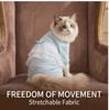 Macacão Respirável para Gato com Acabamento em Renda, Fino para Verão Anti-Queda de Pelo Roupa para Pets de 4 Patas para Filhotes e Gatos, 5 Tamanhos
