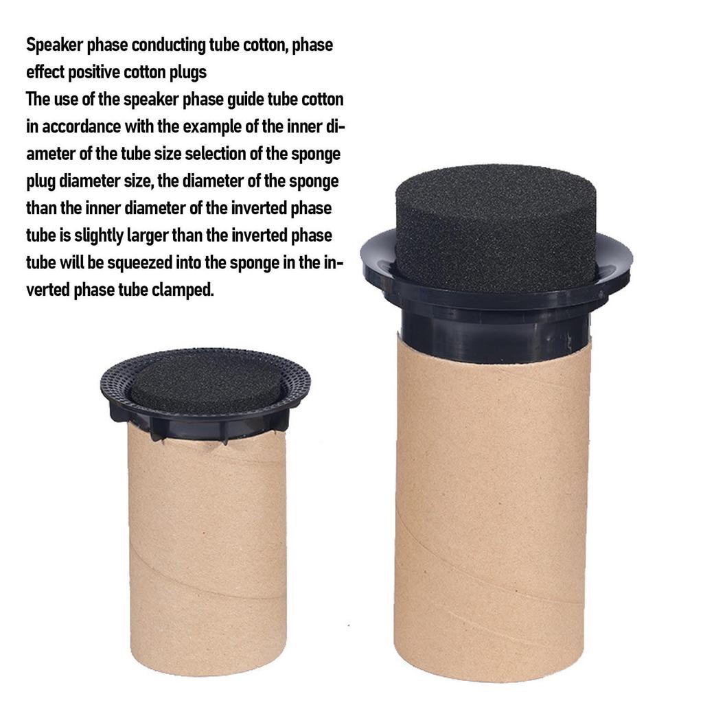 Speaker port tube vibration reduction base port cabinet replacement for car subwoofer sponge,