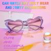 non-polarized Fashion Party Cute Heart Shaped Sunglasses Women Vintage Retro Style Heart Cat Eye Sun Glasses