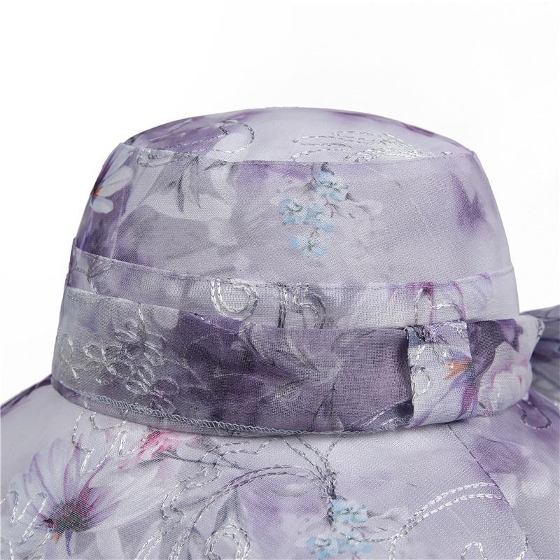 Hat Women's Summer Sunshade Sunscreen Breathable Bucket Hat Women's Outdoor Beach Cool Hat Thin