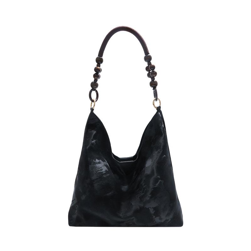 

Портативная сумка под мышкой Новая модная повседневная наплечная сумка Большая вместимость Сумка-тоут чёрный