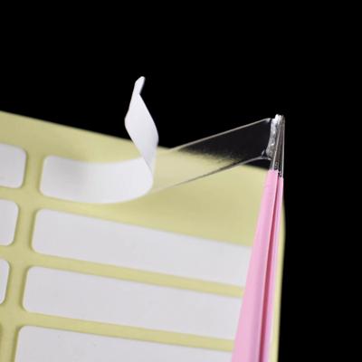 24Pcs Clear Nail Adhesive Tape False Nails Display Stand Glue Stickers Double-Sided Pasted Manicure Practice Showing Tools