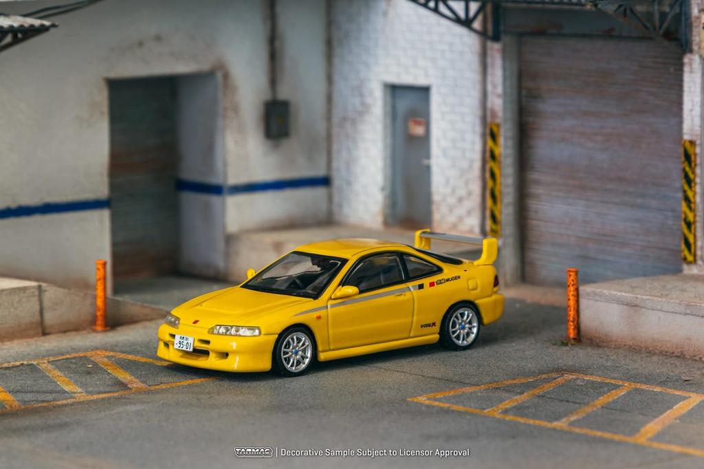 Speedmaster Japan TARMACWORKS Honda Integra TYPE R DC2 MUGEN Sunlight Yellow Finished Model 1/64 T64G-TL059-YL