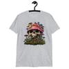 Scary Magic Mushroom Skull Cartoon Print T-Shirt | Unique Psychedelic Tee