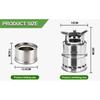 Portable Outdoor Wood Stove Folding Windproof Camping Stove Wood Burning Stainless Steel BBQ Stove for Camping Picnic Cooking