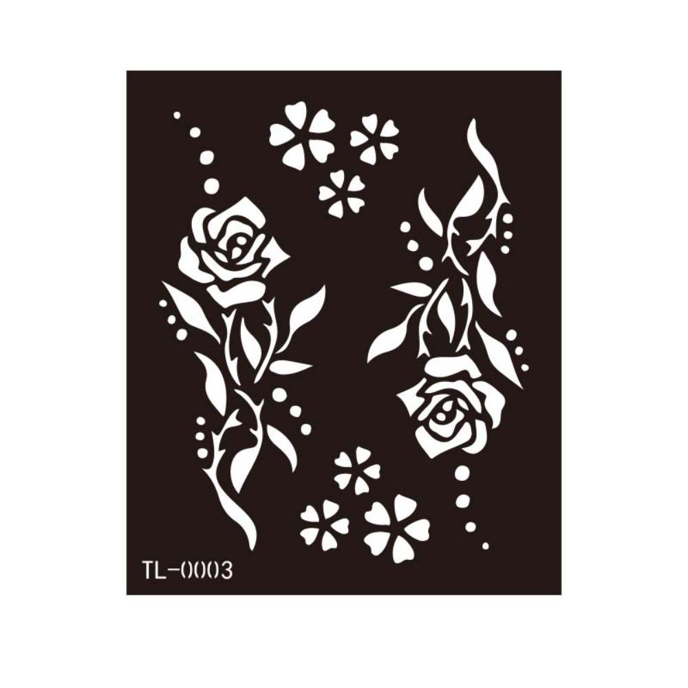 Fake Tattoo Decals Henna Tattoo Template Mehndi Stickers Body Art Sticker Temporary Tattoo Girls