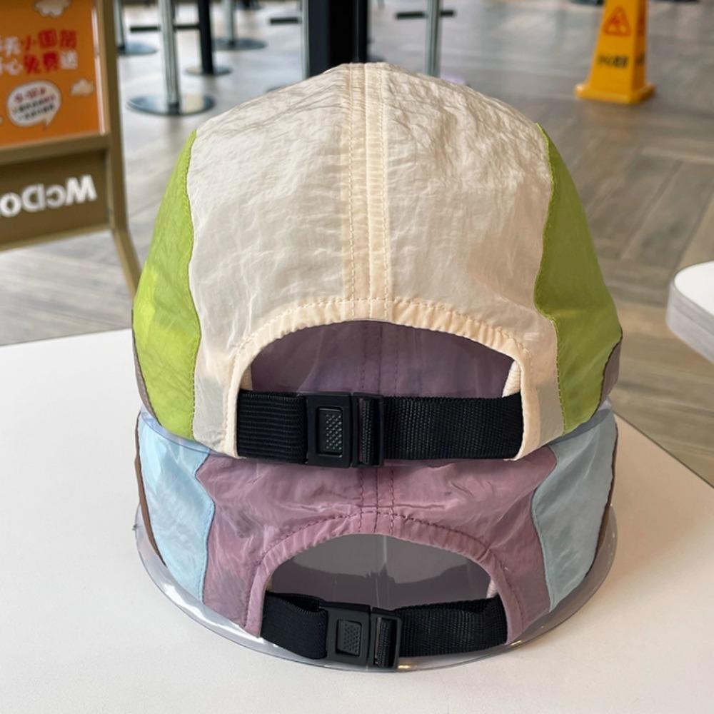 Waterproof nylon baseball cap, featuring classic embroidery patterns and color block design Perfect for men engaging in cycling