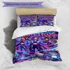 3pcs Duvet Cover Set (1*Duvet Cover + 2*Pillowcase, Without Core), KPop Demon Hunters Print Bedding Set, Bedroom Decor, All‑Season, Gift