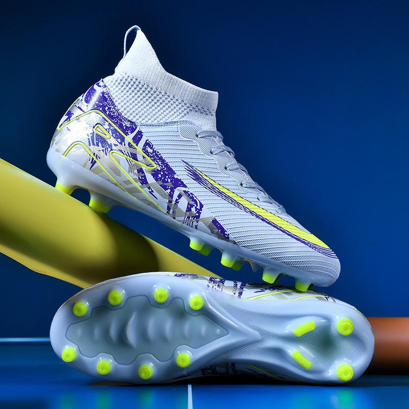 Thorn 16 football shoes men and women high-top teenage students broken nails AG long nails lawn game training sneakers
