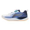 Li Ning Kinder Bequeme Weiche Rutschfeste Stoßdämpfende Low-Top Laufschuhe Herren Sneaker Standard-Weiß Golf-Blau YKFU136-7