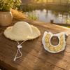 Pet Hat Set Rustic Woven Straw Handmade Elizabethan