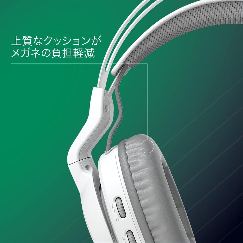 ROCCAT Elo Air Wireless Gaming for Surround Battery German Design 7.1 Headset, 2.4GHz, White, PC/PS5/PS4/Switch (TV Mode), Sound, 24-Hour Life,