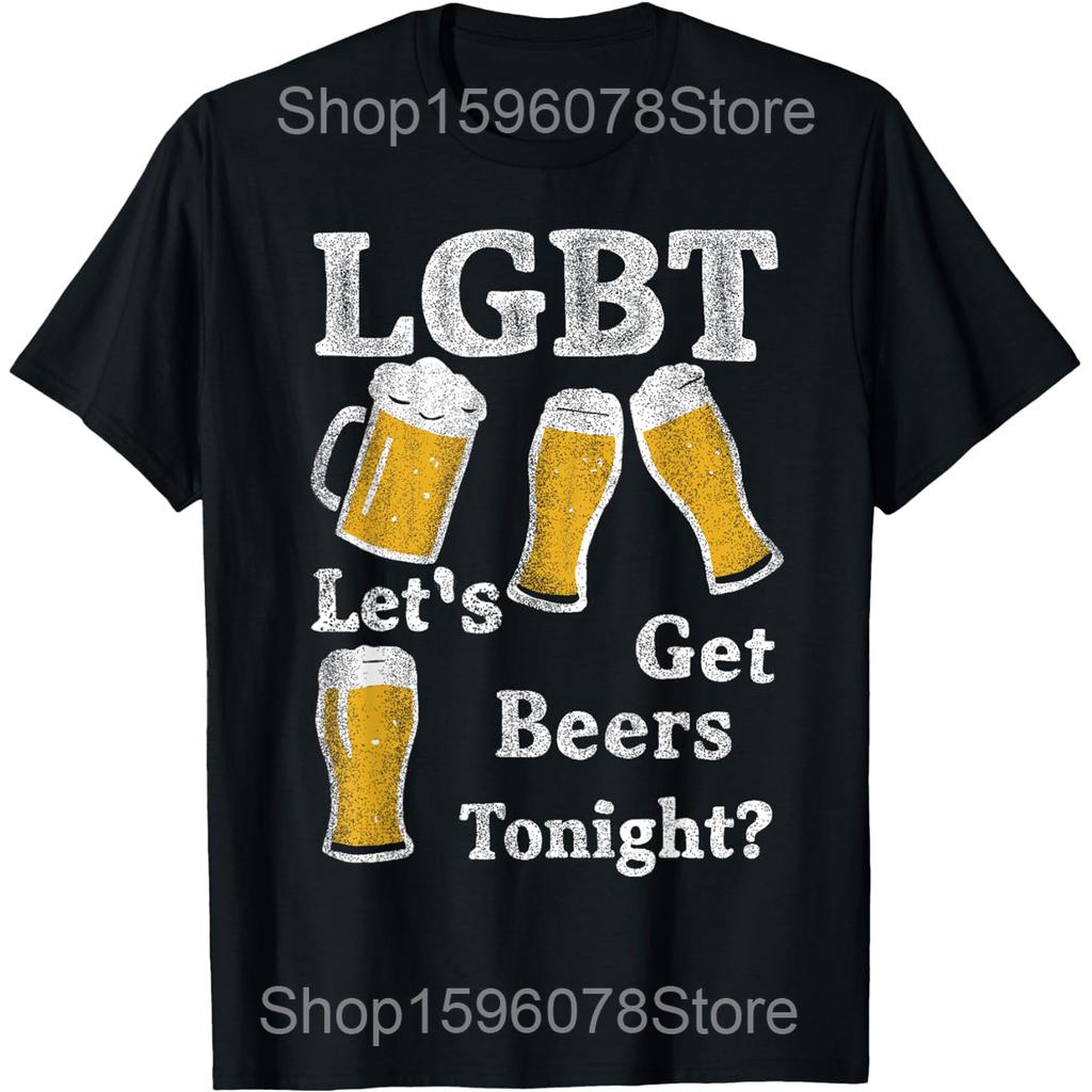 Celebrate Diversity Beer Drinking LGBT Beer Gay Pride Month T Shirts Humor Streetwear Tee Short Sleeve Unisex Loose Clothing