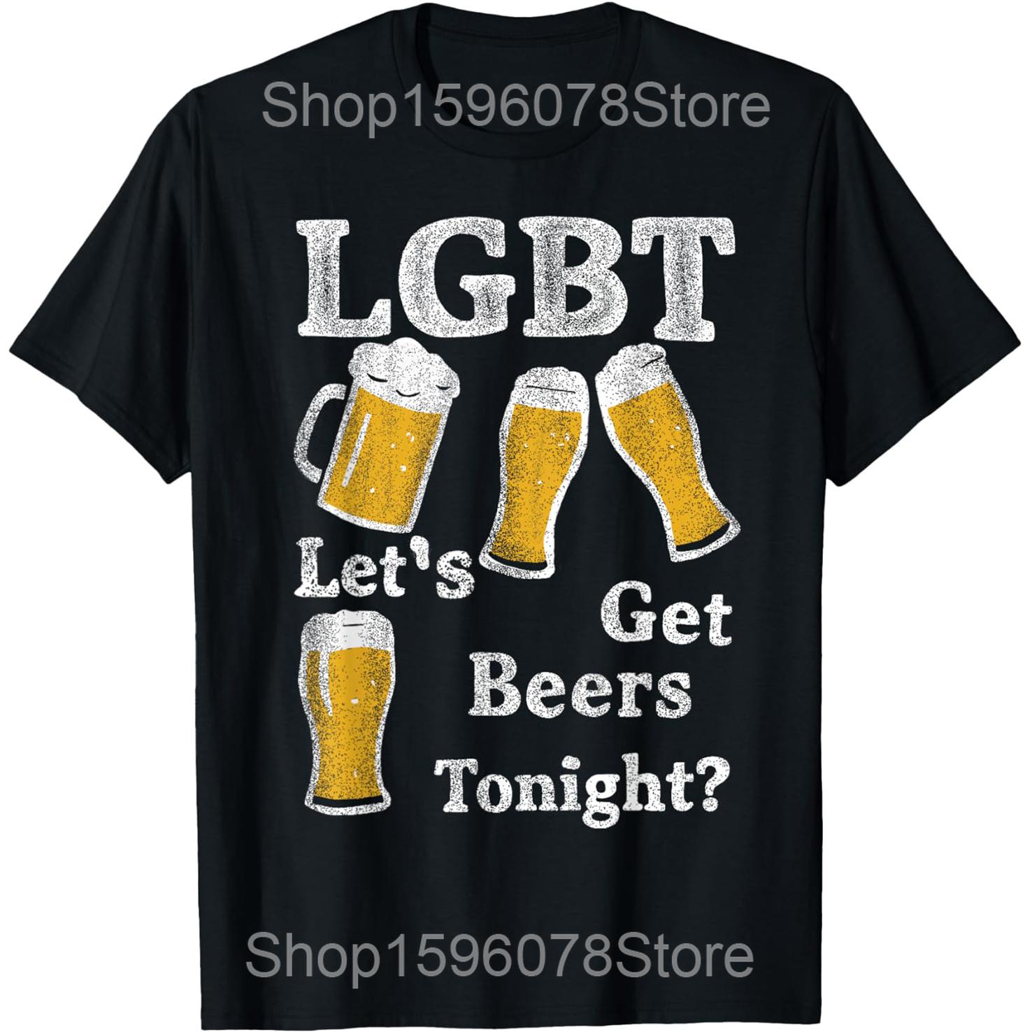 

Celebrate Diversity Beer Drinking LGBT Beer Gay Pride Month T Shirts Humor Streetwear Tee Short Sleeve Unisex Loose Clothing 4XL