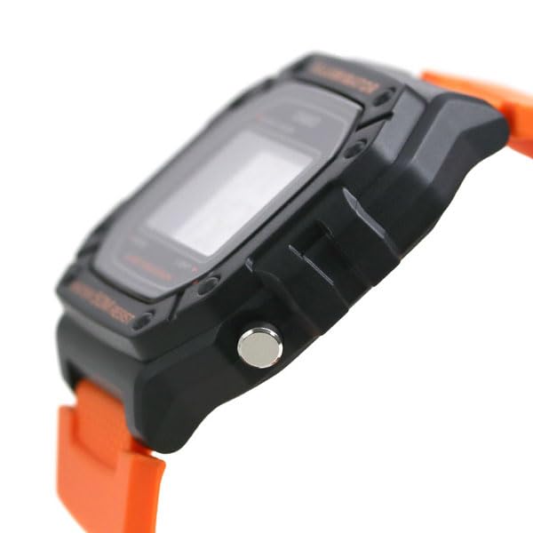 CASIO Cheap Casio Digital Watch W-218H-4B2V Unisex Orange Resin Case, 5 ATM Water Resistant Design Style