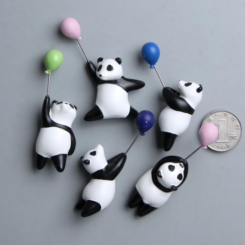 Resin Balloon Panda Magnets With Vibrant Colors For Refrigerator Decor Gifts And
