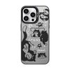 Silver iPhone Case with Funny Cats & Dogs for 11, 12, 13, 14 Pro & 15 Pro Max