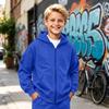 Kinder Kapuzenpullover mit Reißverschluss Sport-Sweatshirt Jacke für Jungen und Mädchen Freizeit Outdoor Kleidung