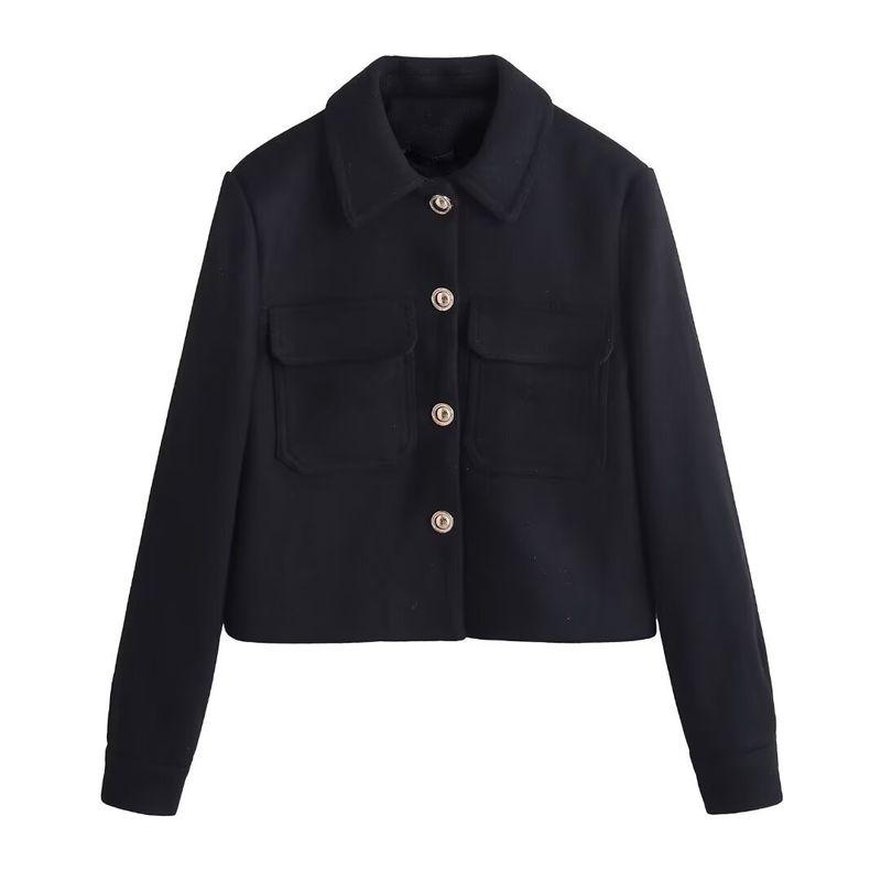 Zab Autumn New Women's Clothing Fashion Style French Style Design Fashion All-Match Wool Blend Suit Outwear