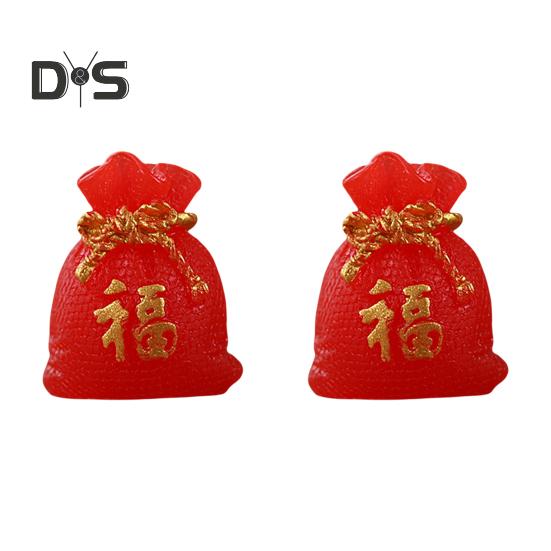 2Pcs Long Lasting New Year Ornaments Handmade Creative Rabbit Zodiac Micro Landscape Ornament