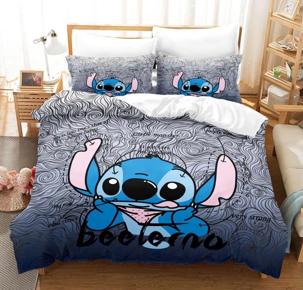 

Anime Cartoon Duvet Cover Queen Size King Size Bedding Set Cute Printed 3 Pcs Kids Comfortable Bedding Contains 2 Pillowcases EU Single(135*200cm)3pcs