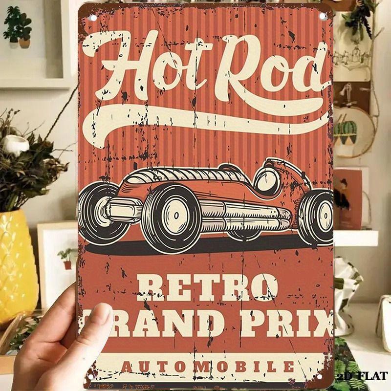 Automotive Metal Decorative Painting: Gifts for Car Lovers Garage Home Style