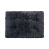 Cat Dog Mat, Plush Pet Bed, easy to clean, autoWarming, Indoor Use 53x38cm Light Gray