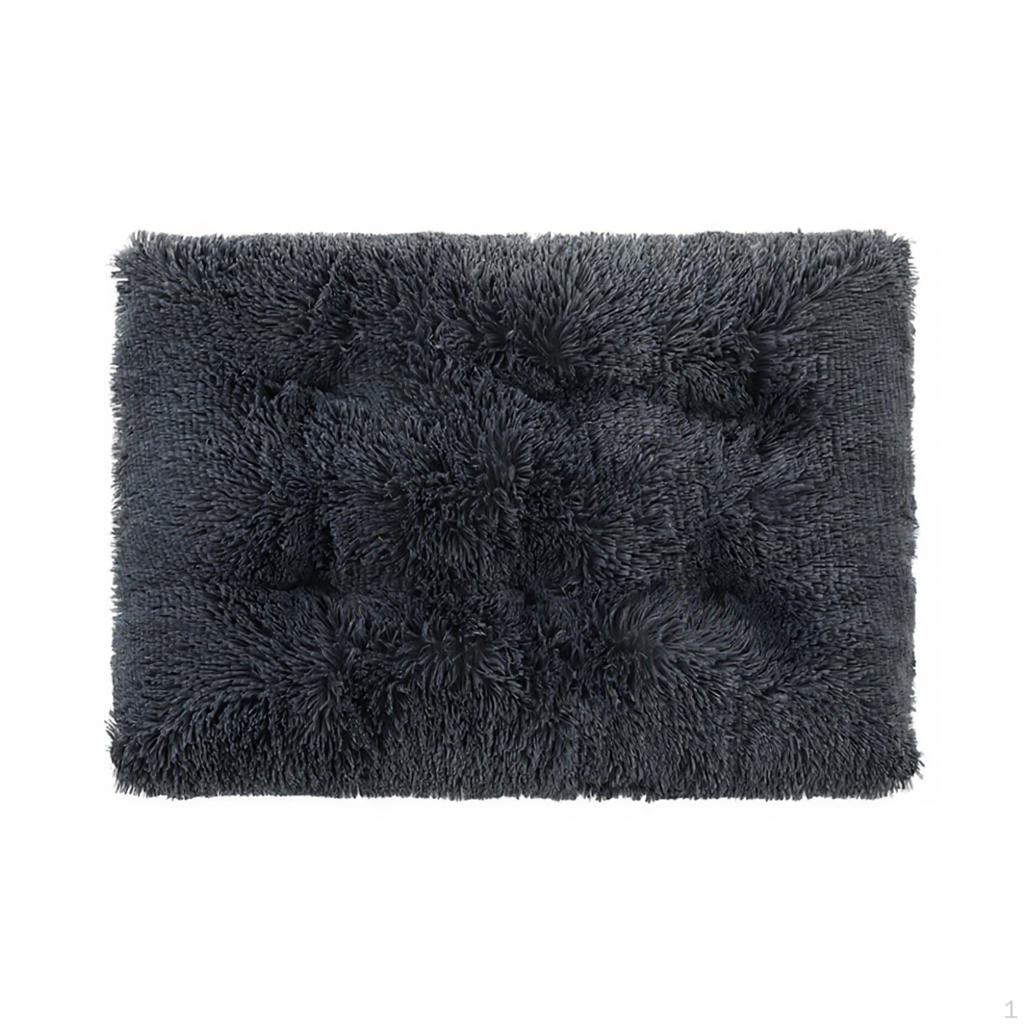 Cat Dog Mat, Plush Pet Bed, easy to clean, autoWarming, Indoor Use 53x38cm Light Gray