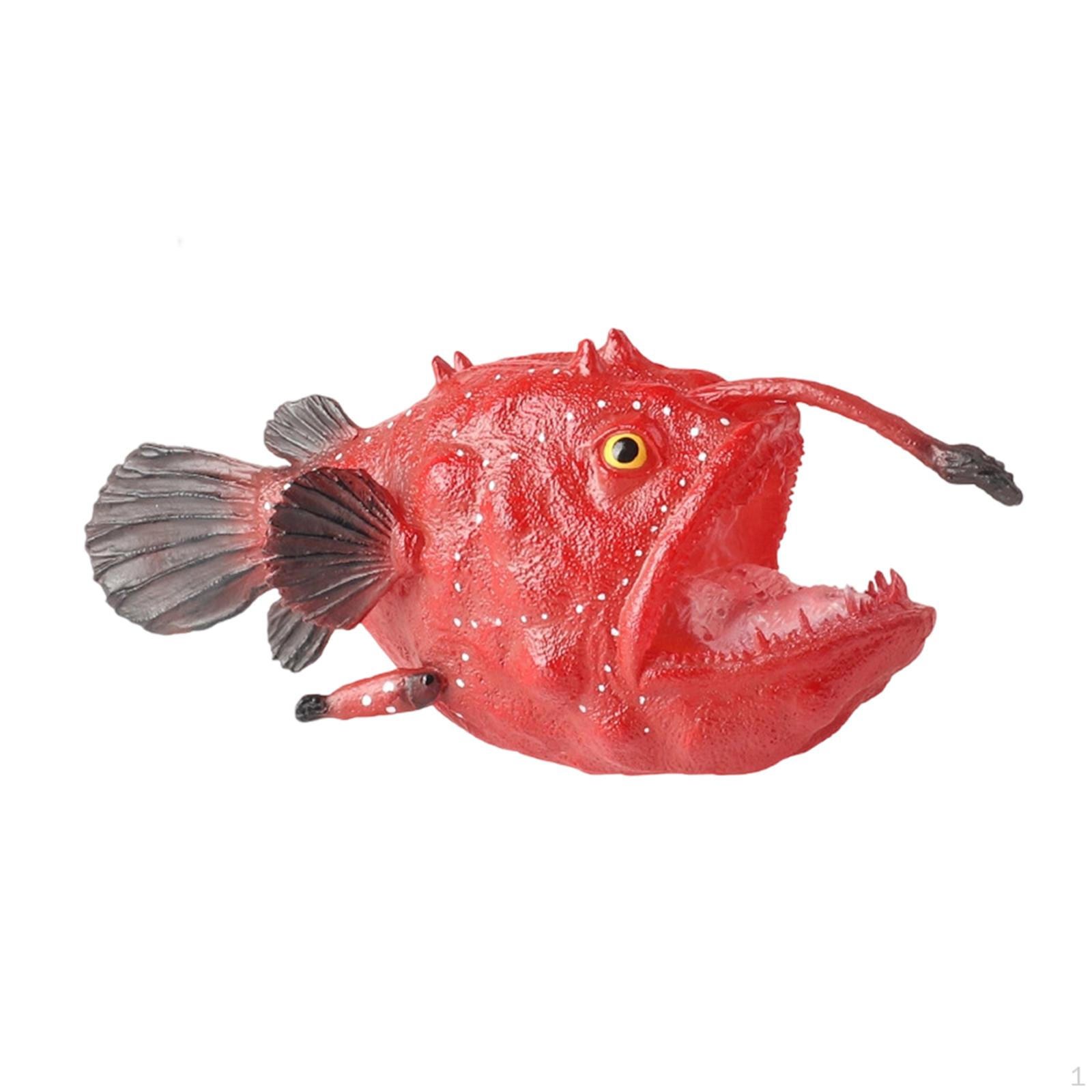 

Anglerfish Figure Model School Projects Pretend Play Marine Creature Animal Toy for Boys Girls
