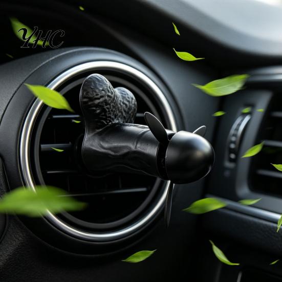 Durable Car Vent Accessory Funny Air Freshener Clip, Novelty Aromatherapy Diffuser, Rotating Propeller Automotive Fragrance Diffuser Clip Outlet