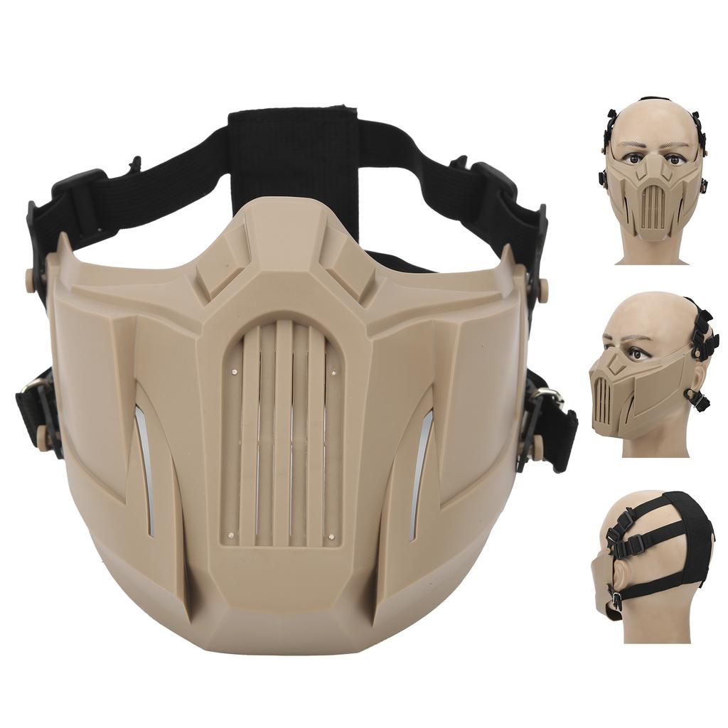 Half Skull Face Shield Tactics Protection Cover Guard Breathable for CS Outdoor Survival Game Cosplay