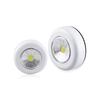 COB LED Round Night Light Wireless Touch Cabinet Lights Battery Powered Wardrobe Lamp For Stair Hallway Closet Bedroom Lighting