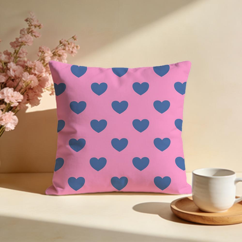 Vibrant Energy Heart Allover Cushion Cover Soft Pillow Cases for Home Bedroom Living Room Sofa