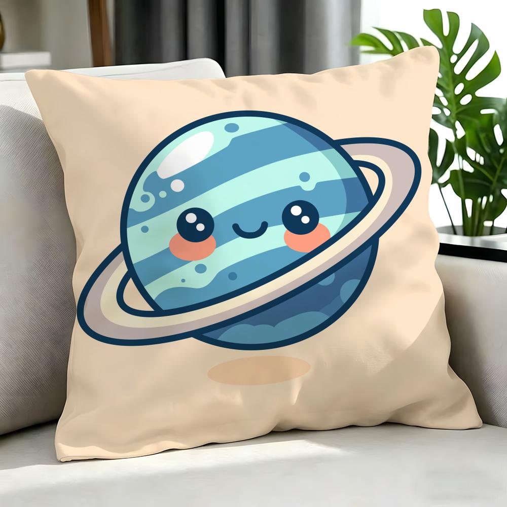 Art CCartoon Planet Cushion Cover Cushion Cover Set Pcs x x x Pillowcase Decorative Sofa Home Decor