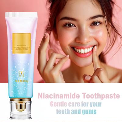 1/2/3Pcs 100G Nicotinamide Whitening Toothpaste Natural Mints Flavor Freshening Breath Stain Removal Sensitive Teeth Cleaning Brightening Toothpaste