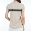 Golf Short Sleeve Mock Neck Shirt Quick 2 [New Balance] Women's (Moisture Absorbent, Drying, Stretchy) / 012-5166509 041_Beige [L]