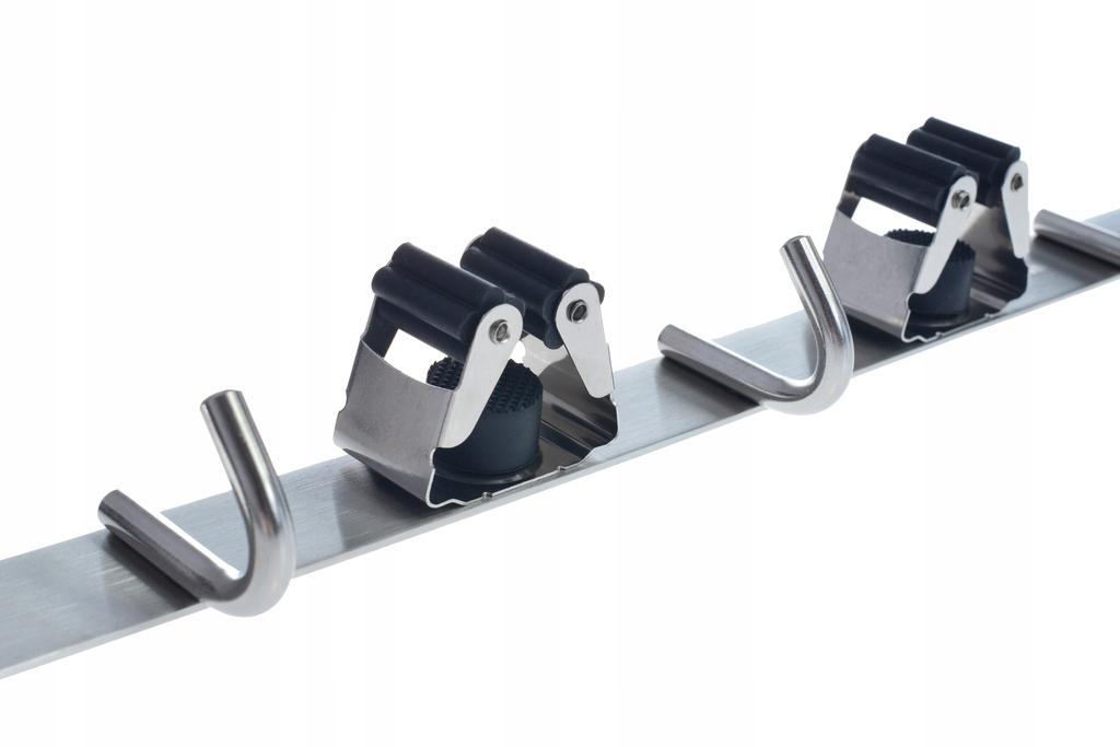 Hook Holder for Tools, Brooms, Mops, Brushes - 5 Places