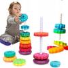 Rainbow Tower Pyramid Spiral For Stacking Wheels