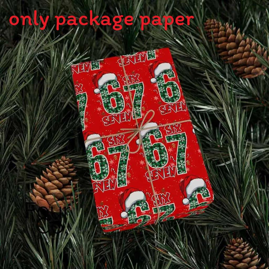Christmas Gift Wrap Selfadhesive Paper With Santa And Reindeer Design For Holiday Packaging