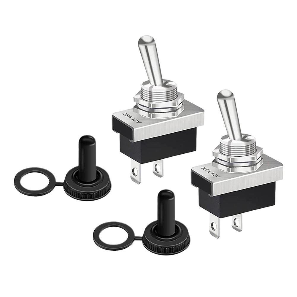 With Waterproof Cap Toggle Switch 2 Connector Button Type