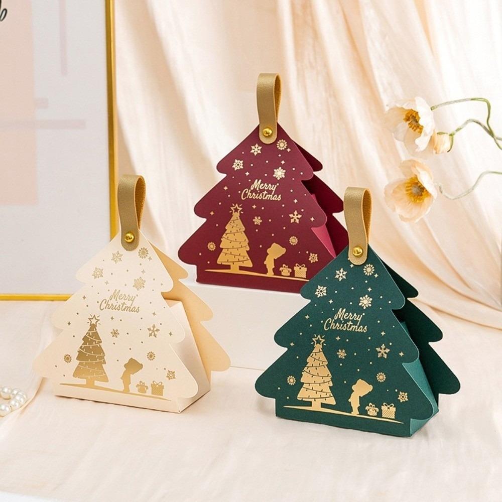 10PCS Compact Candy Gift Box Triangle Shape Party Favor Box New Gift Boxes with Handles  Party Favor