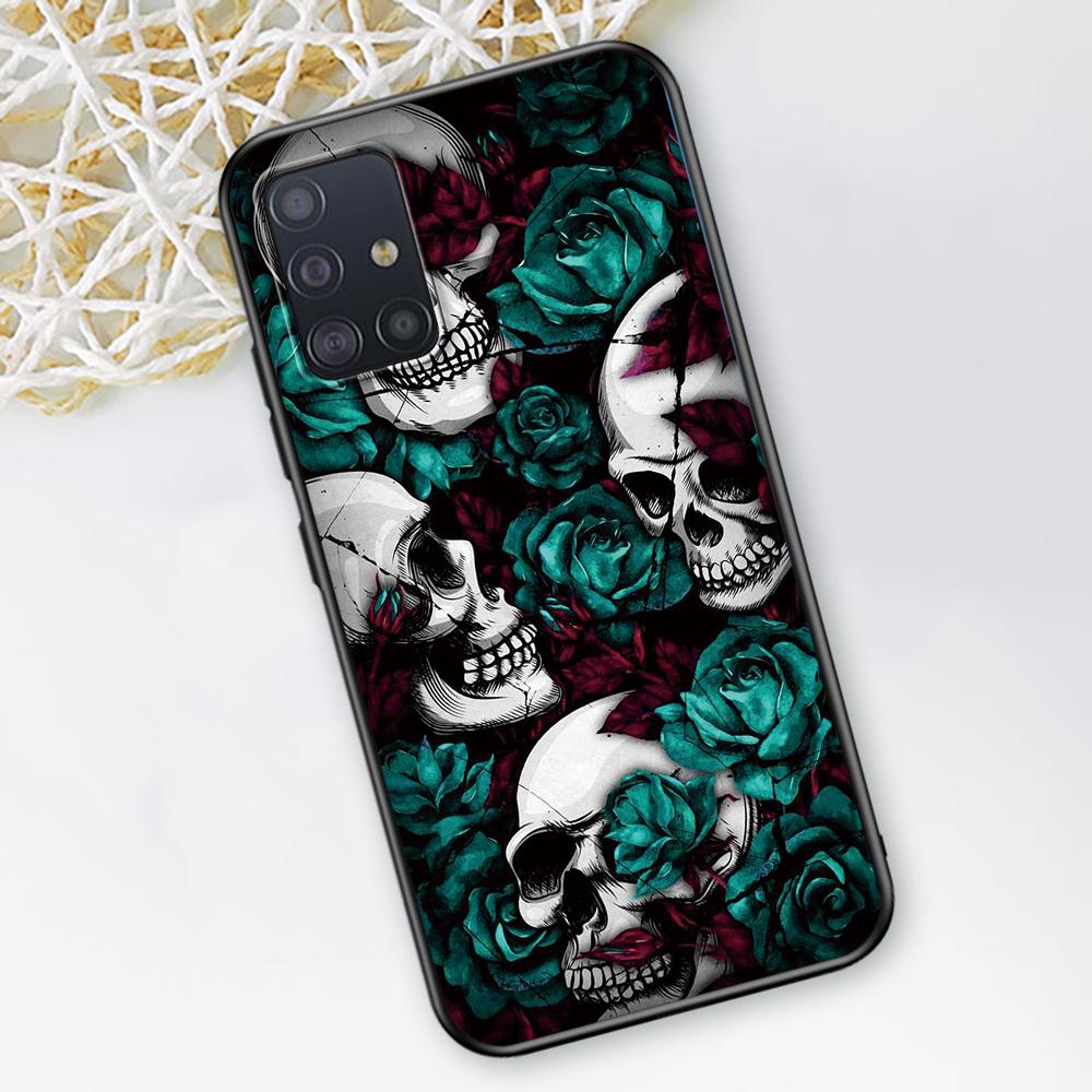 Grim Reaper Skull Skelet Case for Samsung Galaxy A52 A12 A53 A51 A32 A21s A22 A31 A72 A02s A13 5G A11 A41 A03s TPU Phone Cover